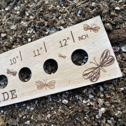 Butterfly Garden Seed Spacing Ruler